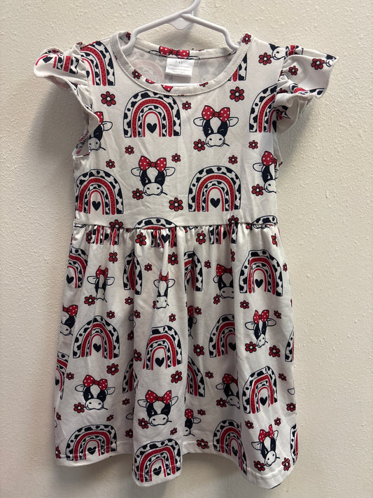 3-4 Cow Print Dress