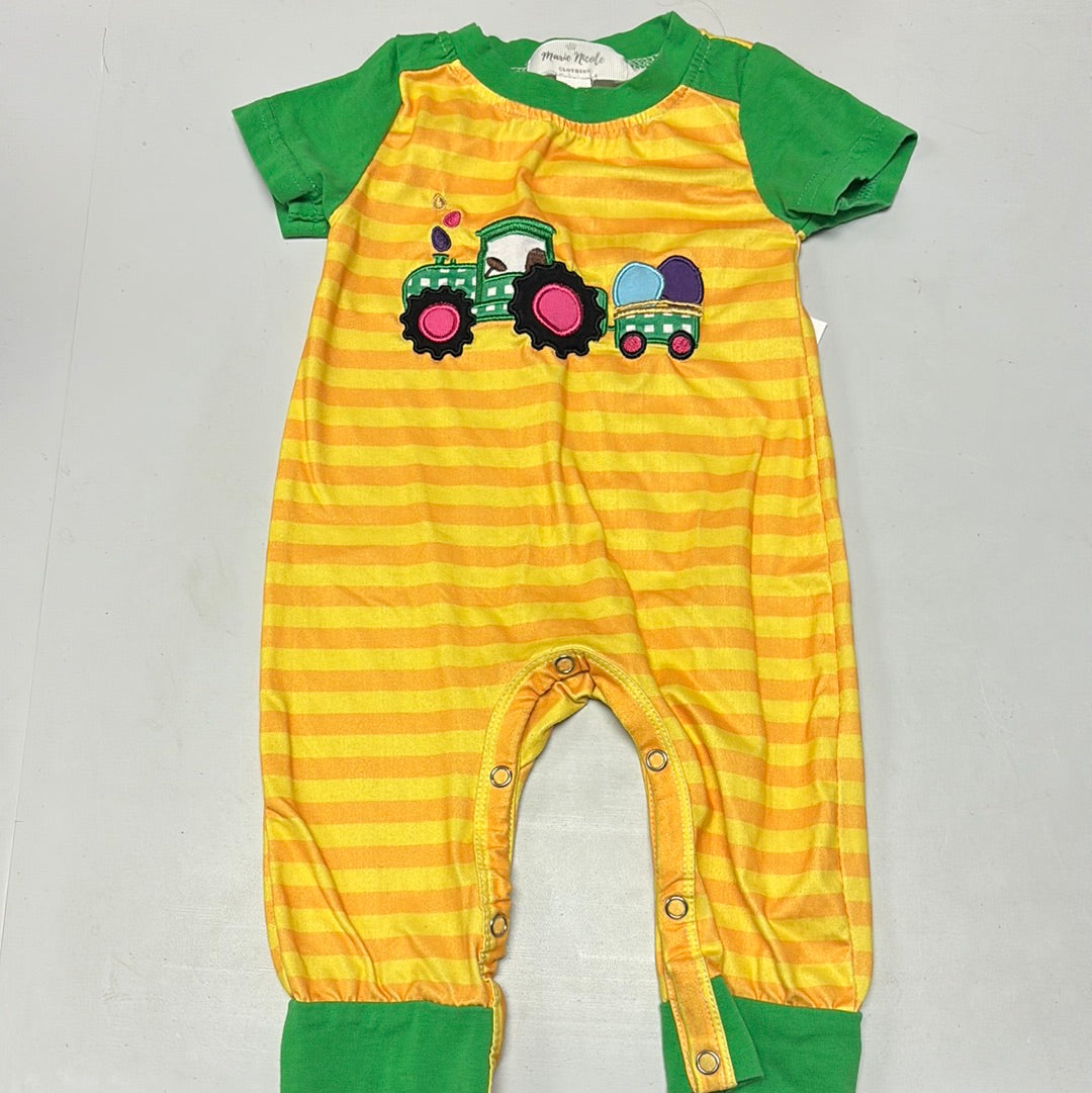 3-6m Tractor and Eggs Romper