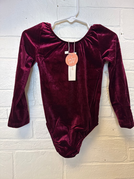 2t NWT Bailey’s Blossoms Maroon Velour Leo