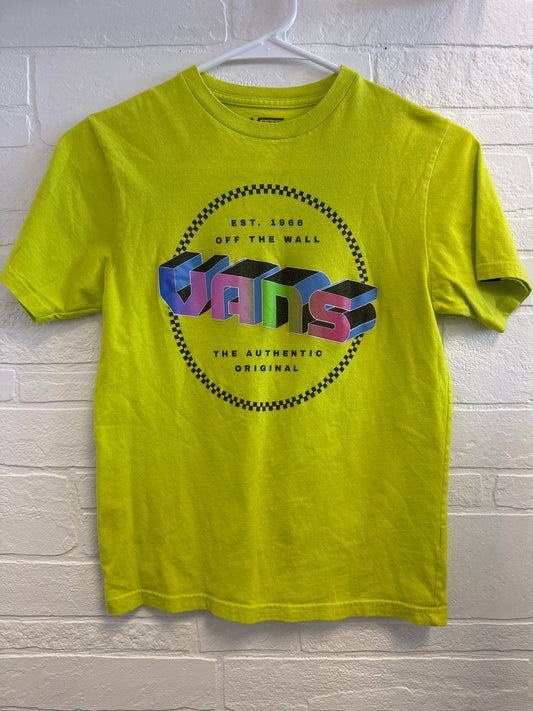 8/10 Vans Neon Yellow Tee
