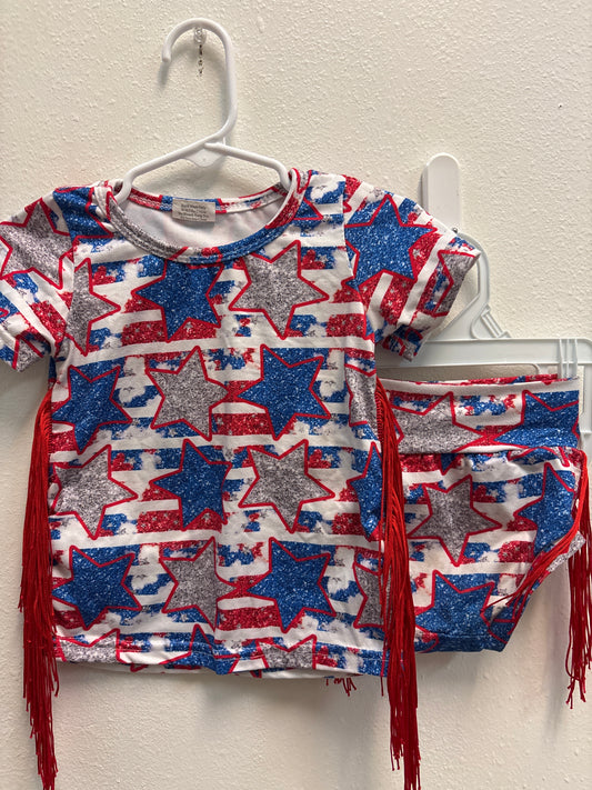 12-18m Stars + Fringe Outfit