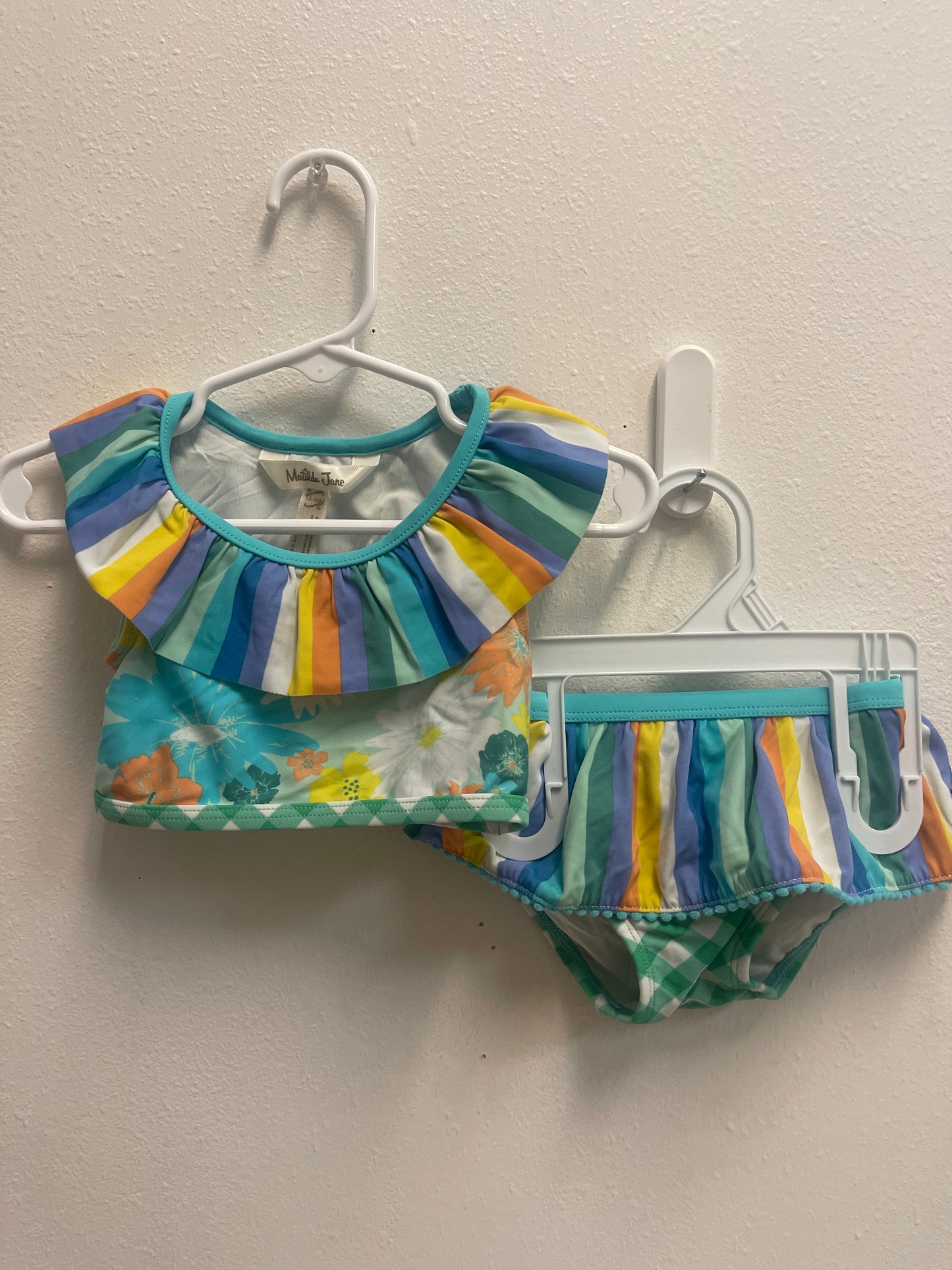 12/18m Matilda Jane Floral & Stripe Swim