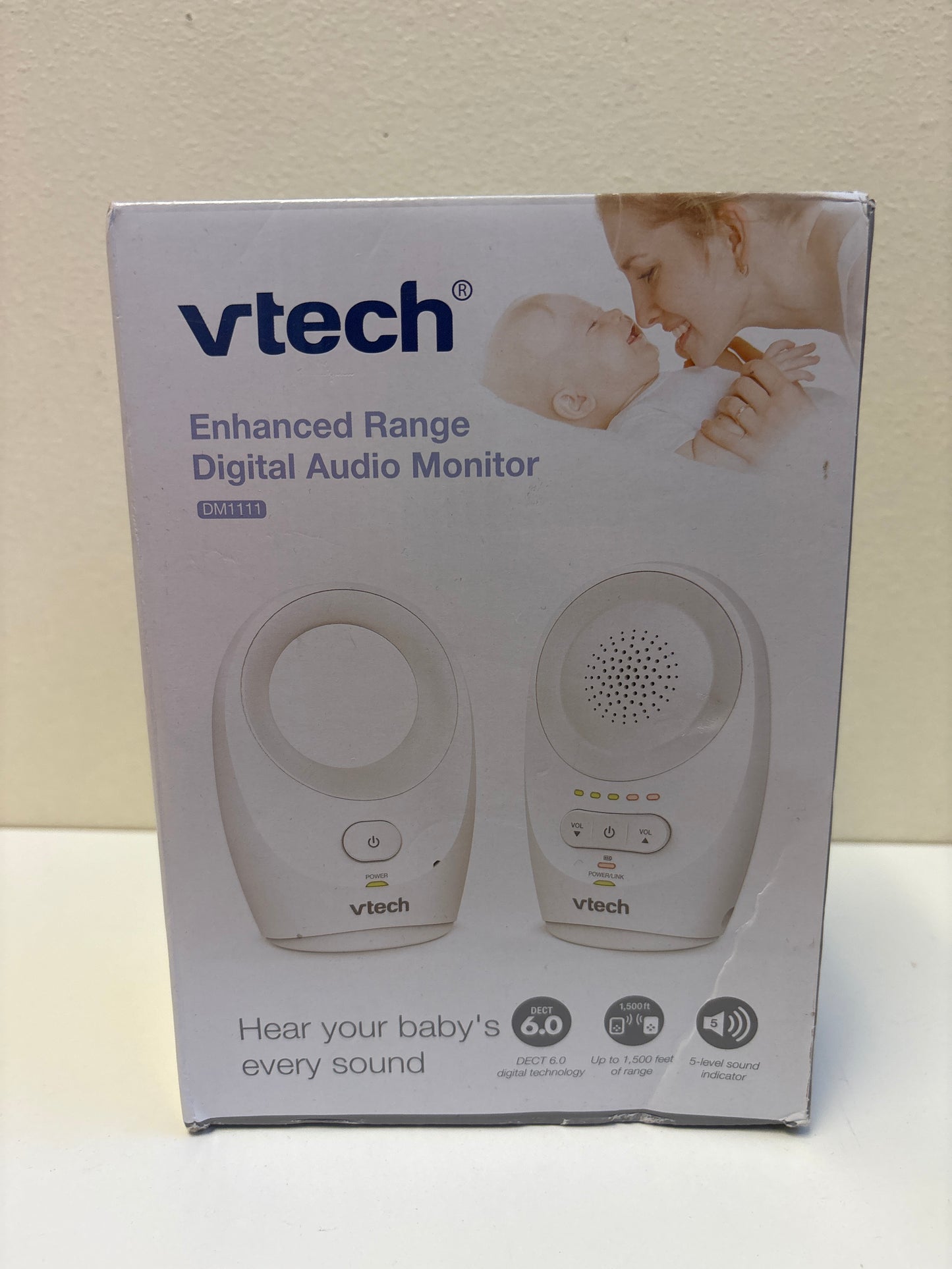 New VTech Enhanced Range Digital Audio Baby Monitor with 1 Parent Unit