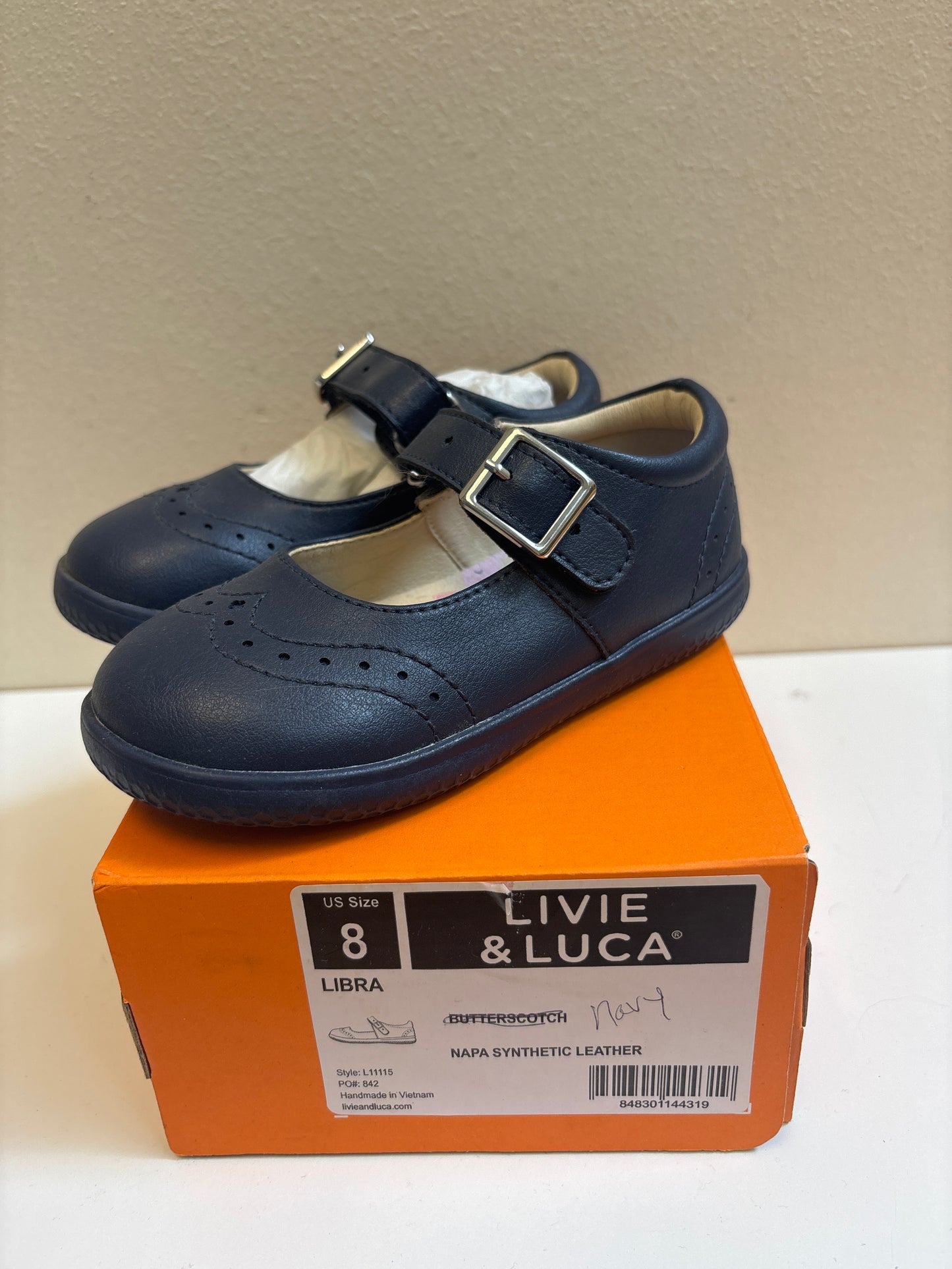 Size 8 New Livie Luca Libra Navy