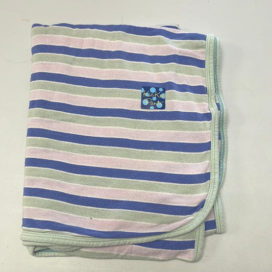 KicKee Pants Bamboo Stripe Swaddle Blanket (Purple)