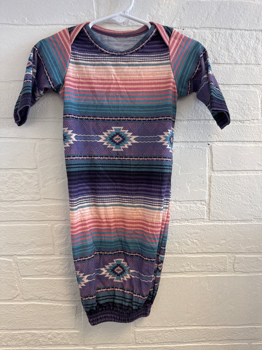 0/3m Purple Aztec Gown