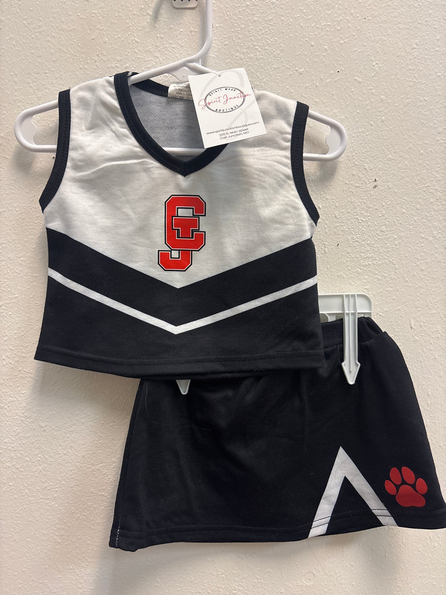 3-6m New CJ Bulldogs Cheer Outfit