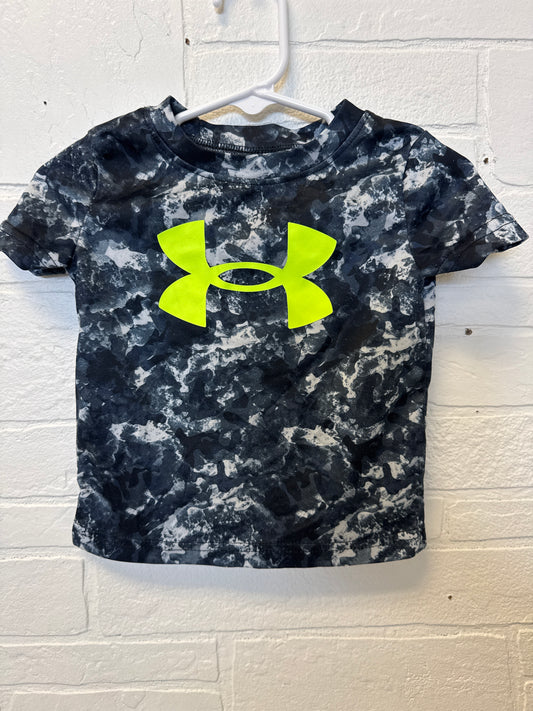 12m Under Armour Green Logo Dri-Fit Tee