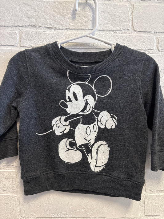 12m Dark Grey Mickey Mouse Sweatshirt