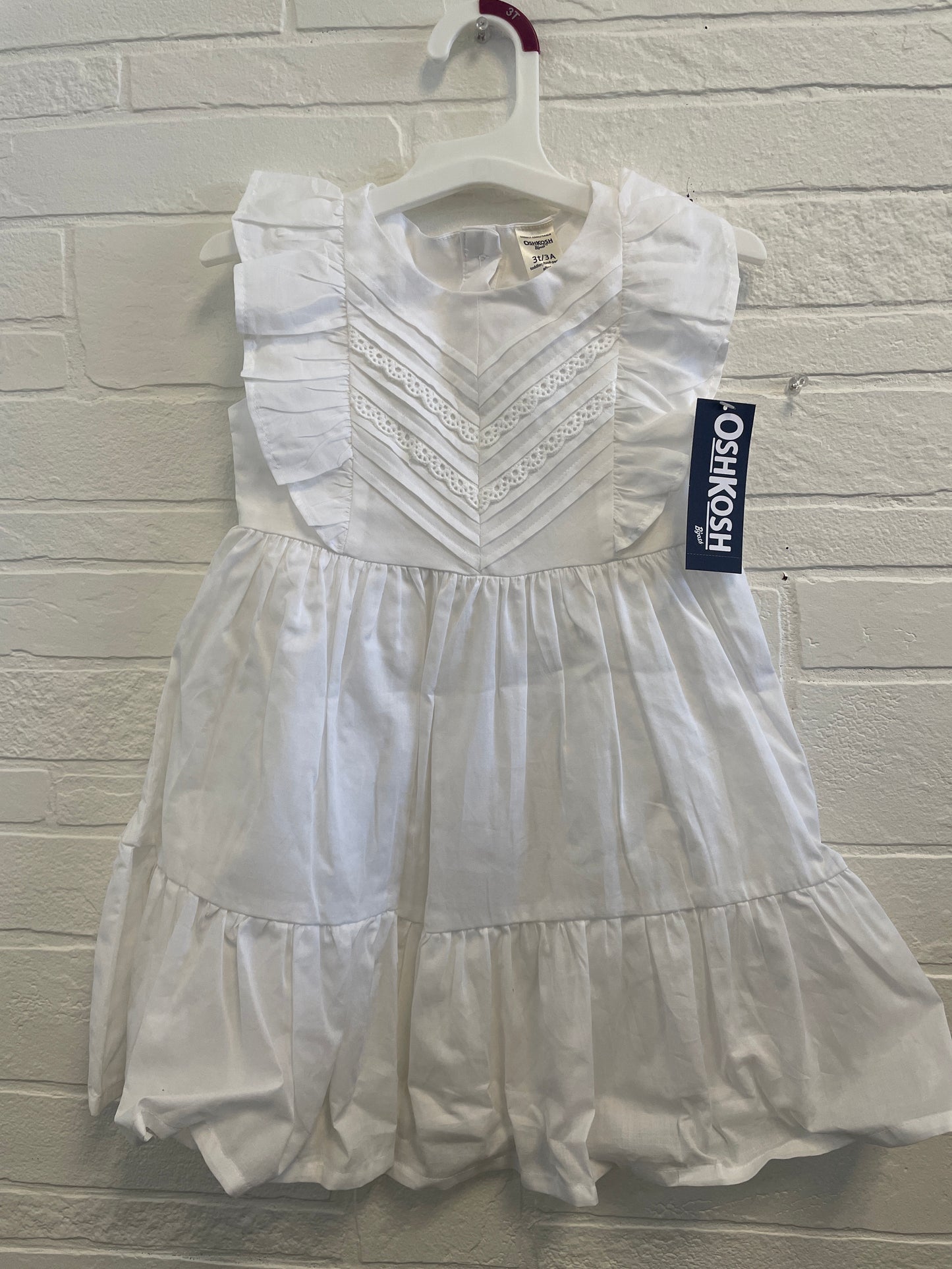 3t NWT OshKosh White Ruffle Dress