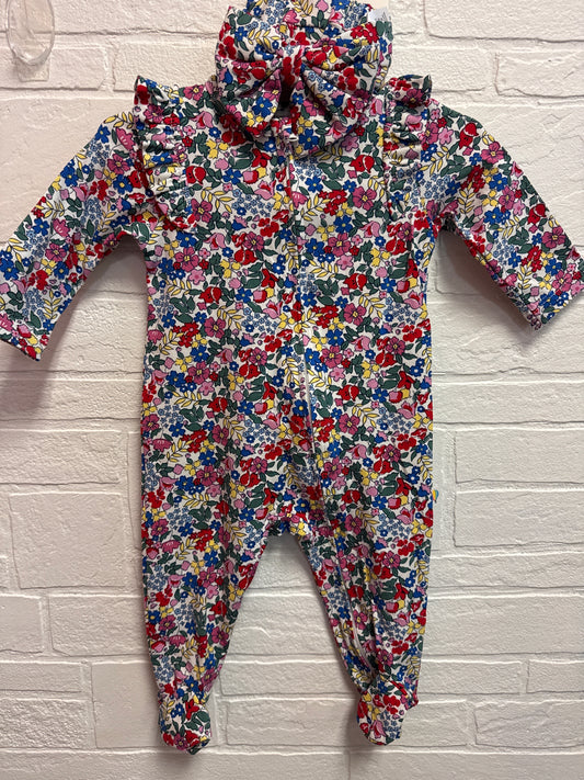 6m NEW Floral Sleeper+Bow