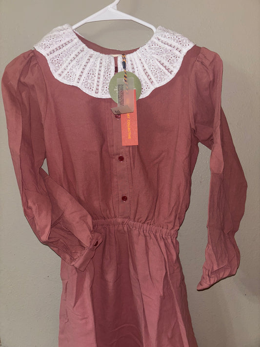 12 New The Sunday Collective Lace Trim Long Dress