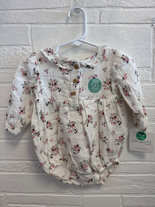 6m NEW Carters Organic Cotton Floral Bubble Romper