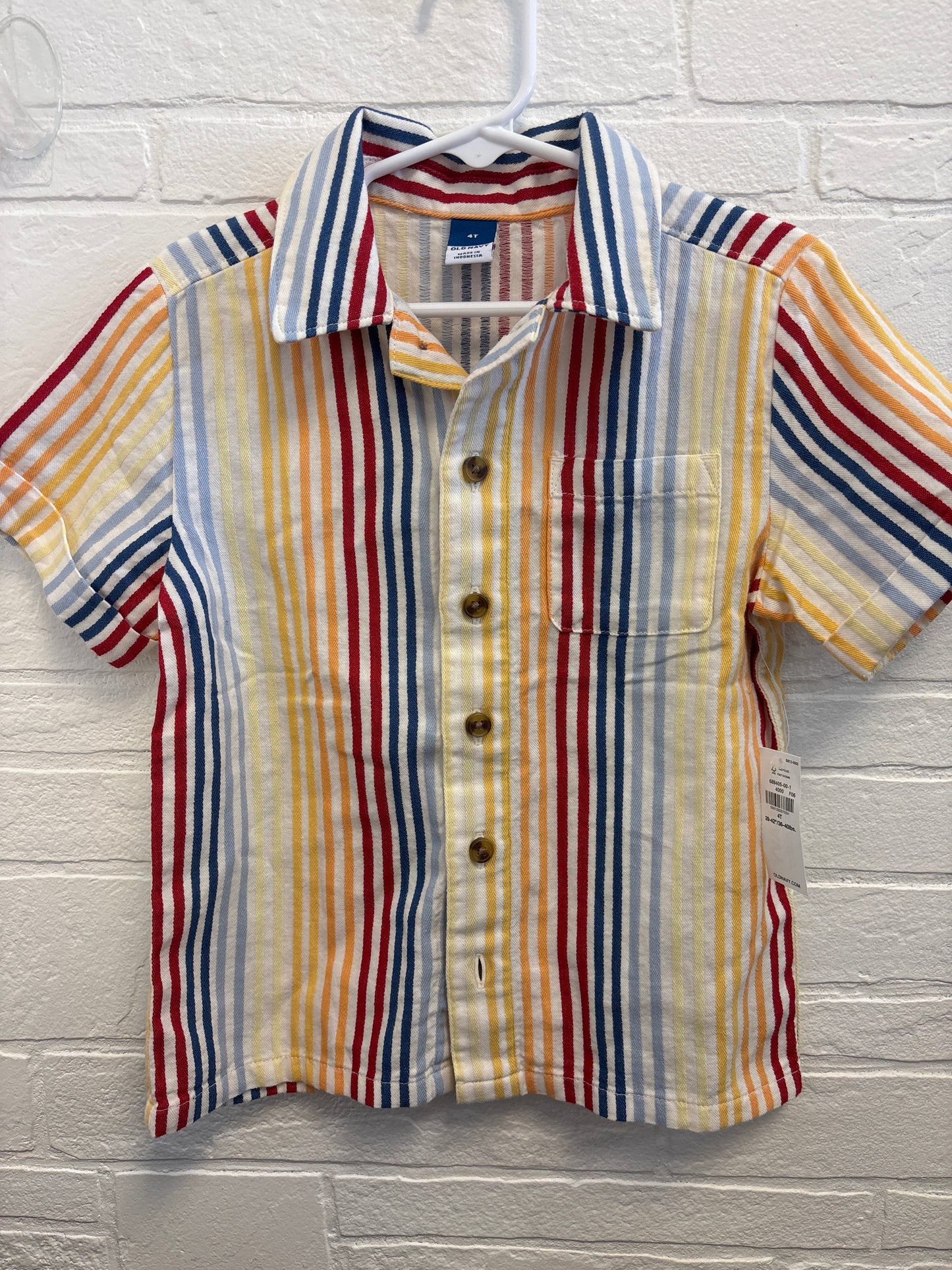 4T New Stripe Button Down