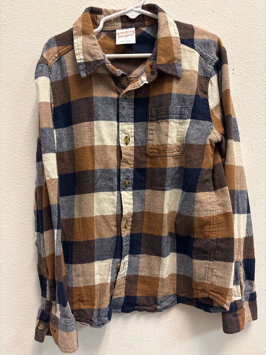 7 Brown Blue Flannel