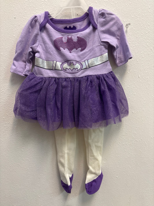 NB New Purple Batman Dress and Tights