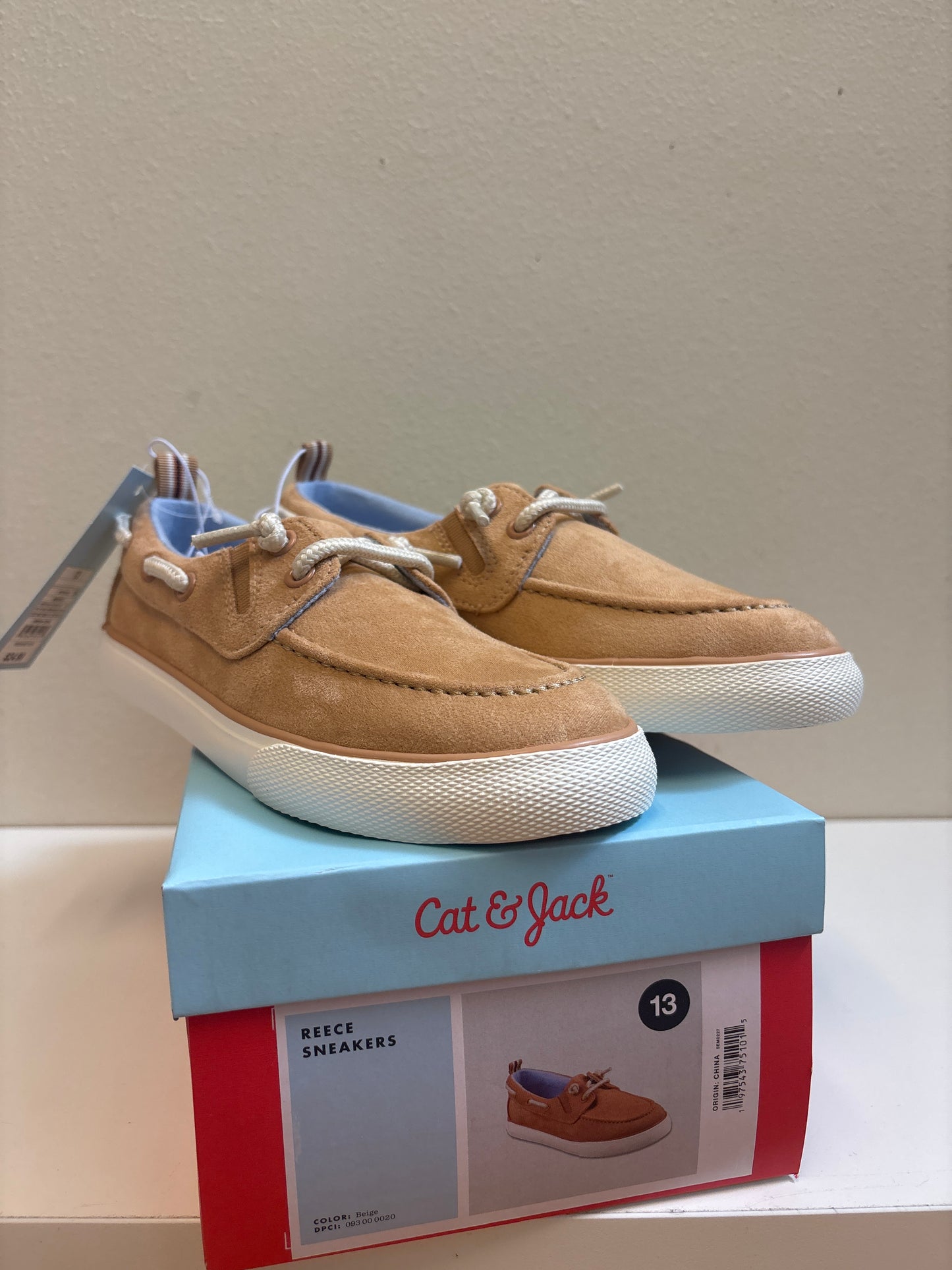 Size 13 New Tan Slip Ons