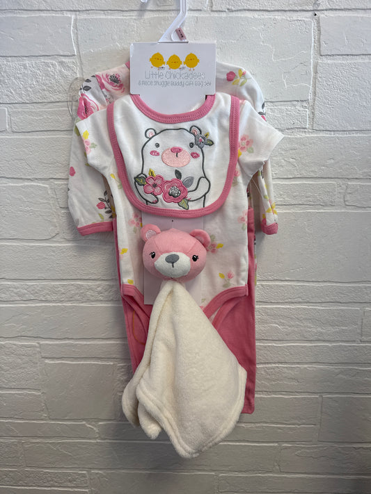 3-6m Baby Girl 6pc Gift Set