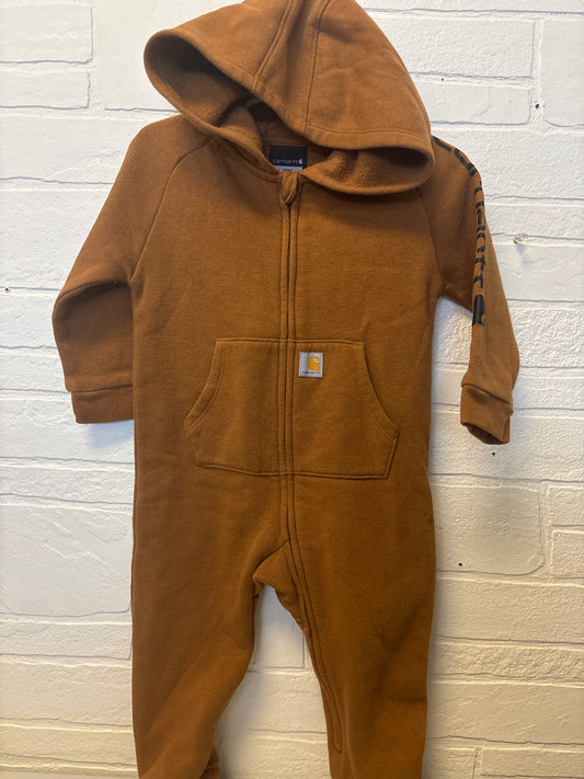 12m Carhartt Hooded Fleece Romper