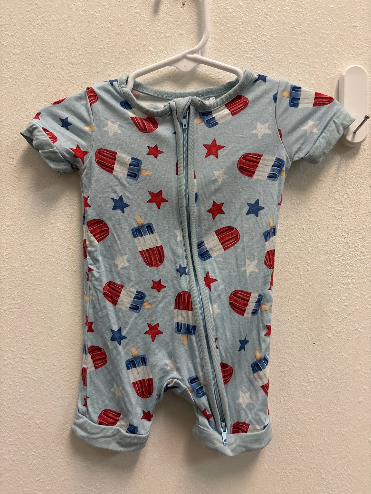 0-3m Bamboo Ice Cream Zippie Romper