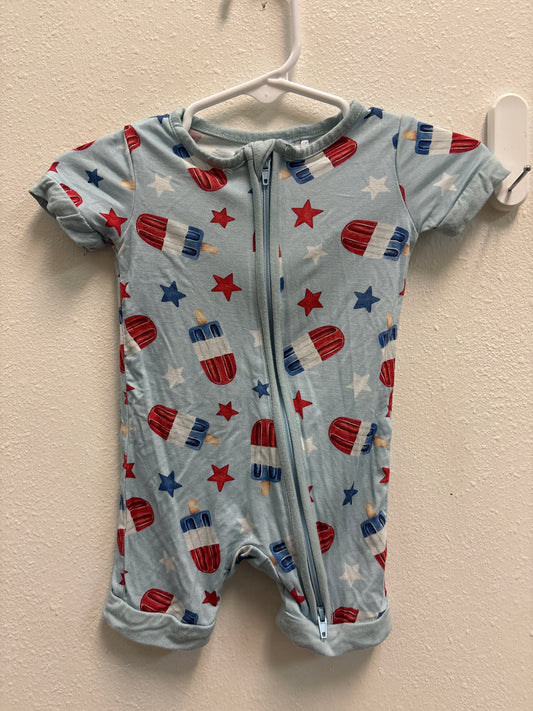0-3m Bamboo Ice Cream Zippie Romper