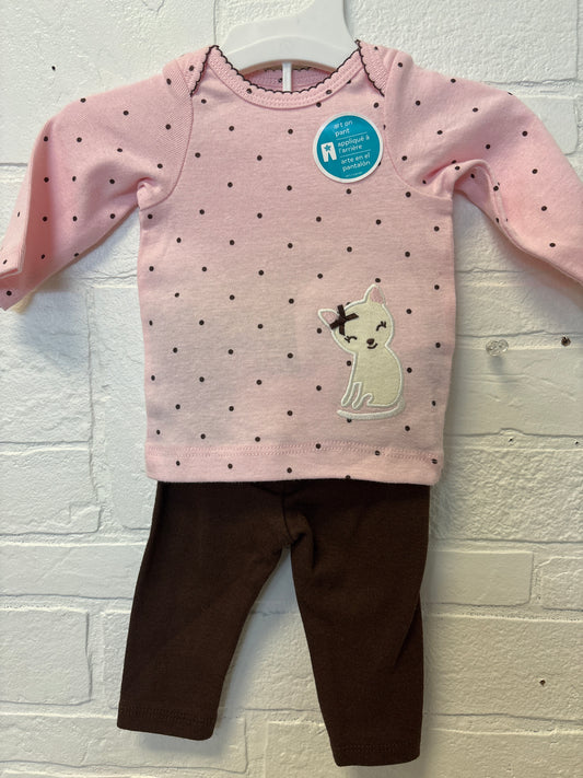 NB New Pink Cat Outfit