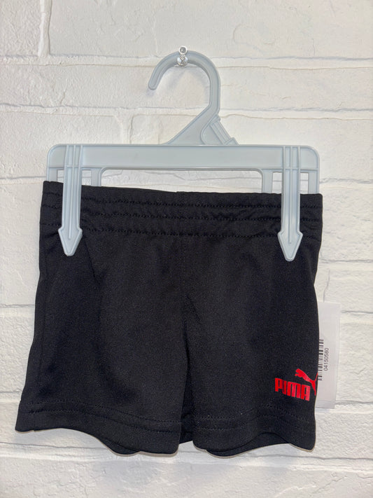 0-3m Black Puma Cotton Short