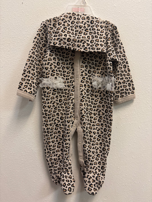 6-9m New Leopard Pajama Sleeper