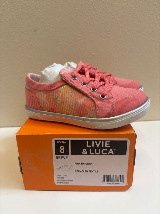 Size 8 New Livie Luca Reeve Pink Unicorn
