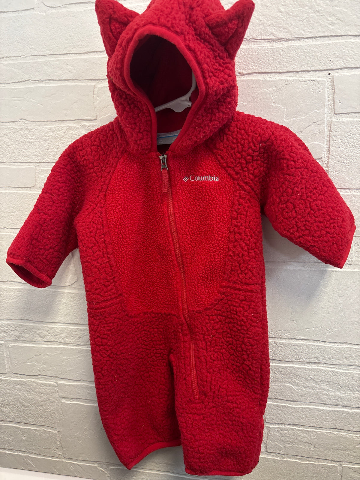 0-3m Red Columbia Snowsuit
