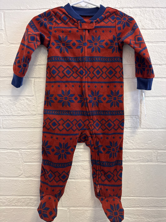 9m NEW Carters Rust + Blue Snowflake Sleeper
