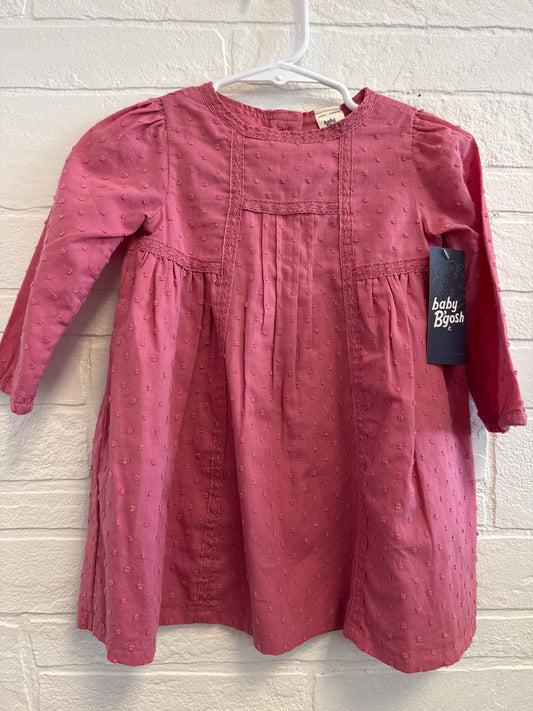 12m NEW Baby B’gosh Pink Lace Trim Dress