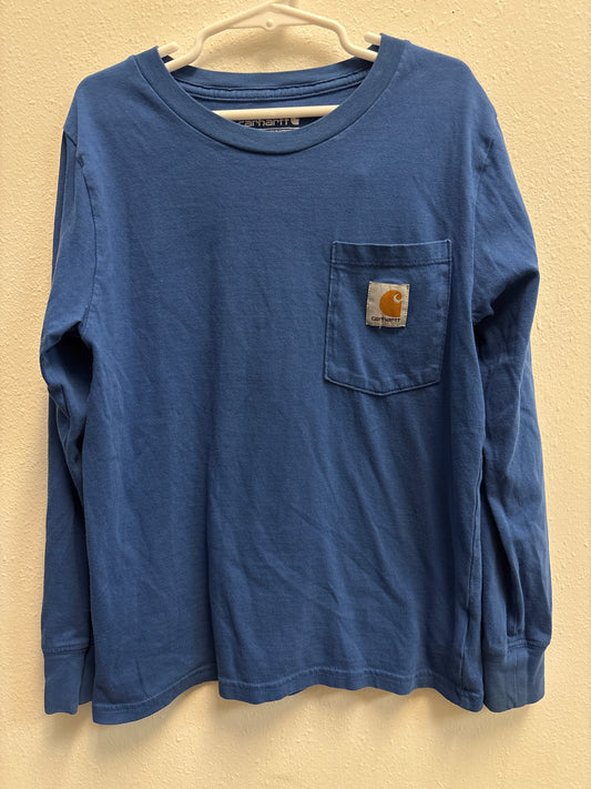 8-10 Carhartt Blue Pocket Tee