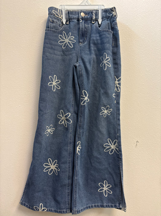 10 Justice Flower Wide Leg Jeans