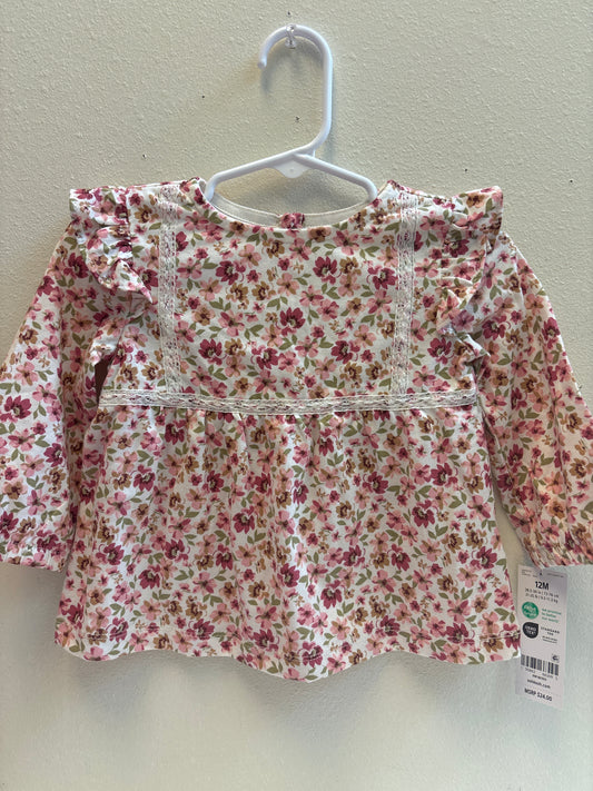 12m New Floral Osh Kosh Top