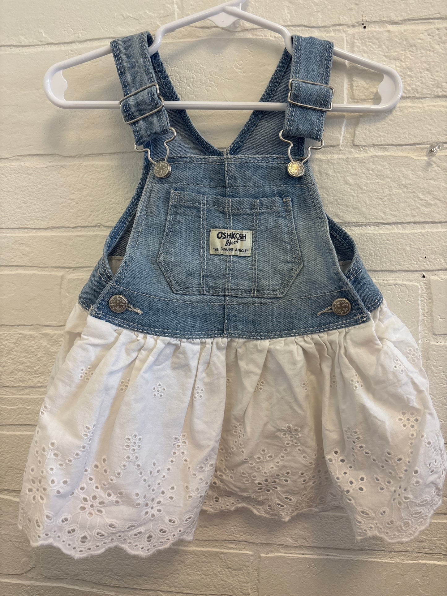 12m Osh Kosh Denim + Eyelet Dress