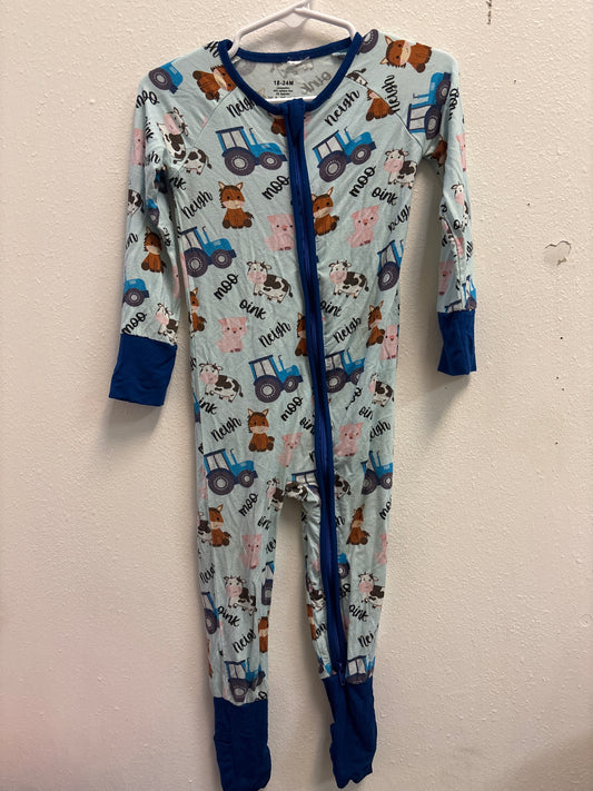 18-24m Bamboo Farm Print Sleeper