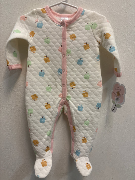 3-6m New Quilted Floral Sleeper
