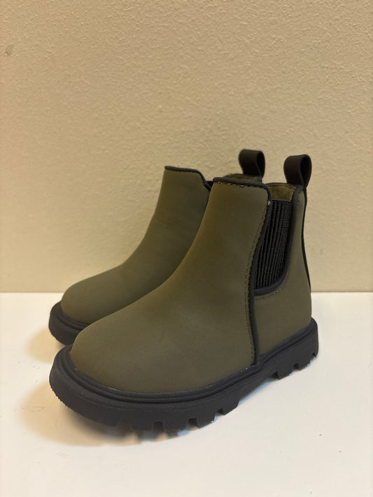Size 6 Toddler Army Green Boots