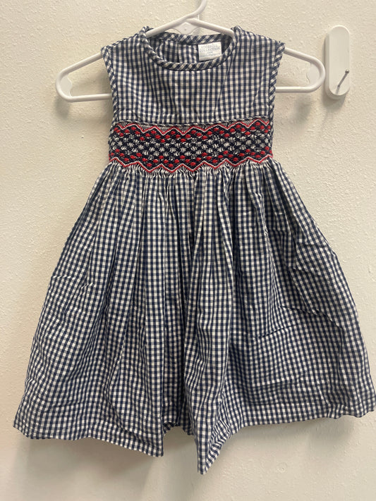 18m Edgehill Collection Smocked Blue Gingham Dress