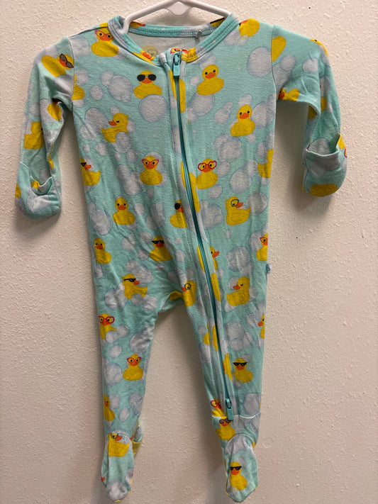NB Posh Peanut Bamboo Rubber Duck Pajamas