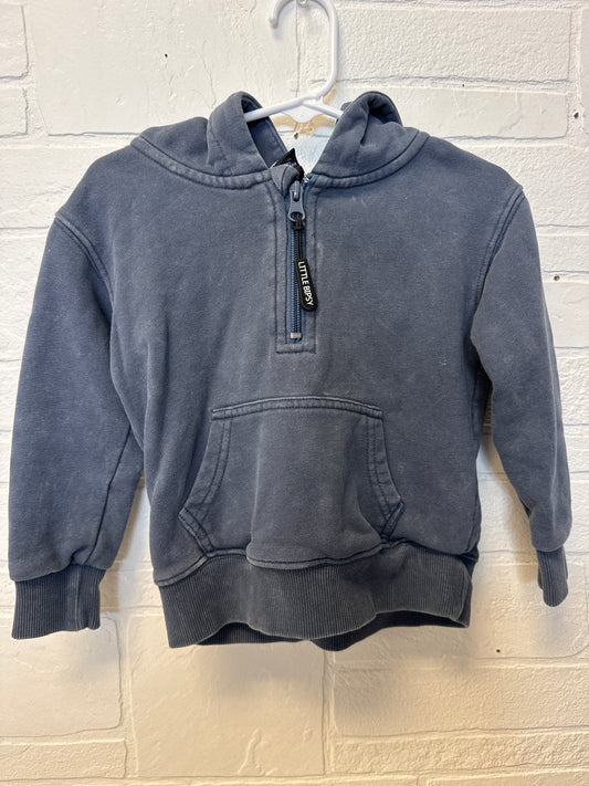 18-24M Little Bipsy 1/4 Zip Gray Hoodie