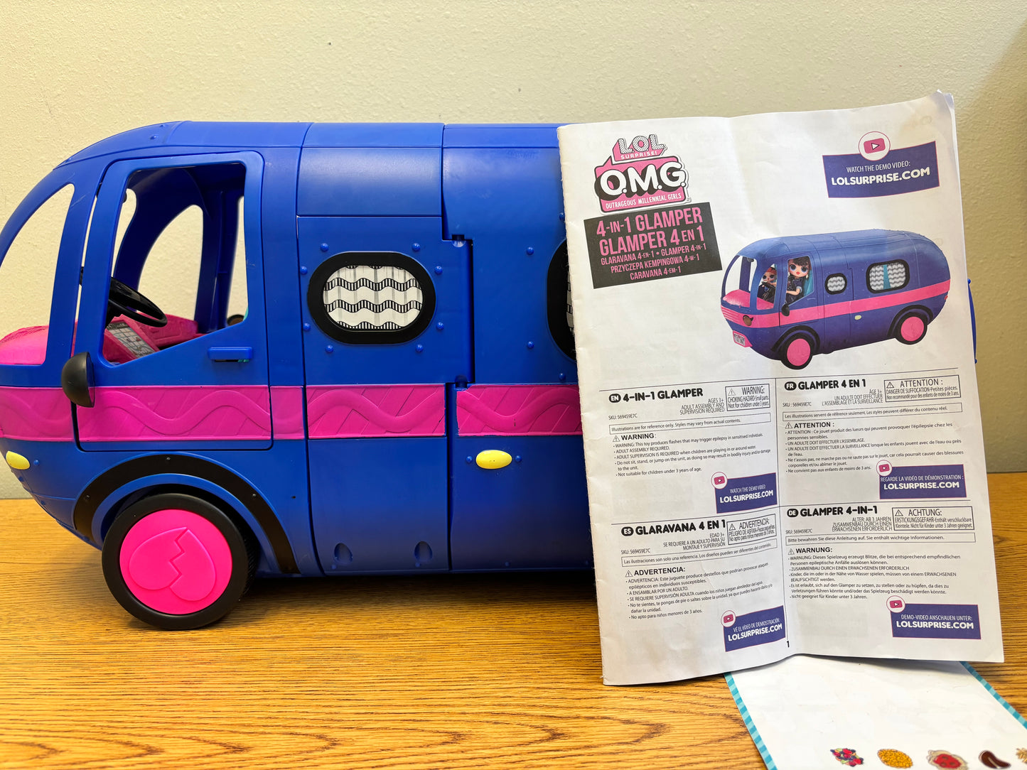 LOL Surprise Doll 4-in-1 Glamper Camper Van Dark Blue