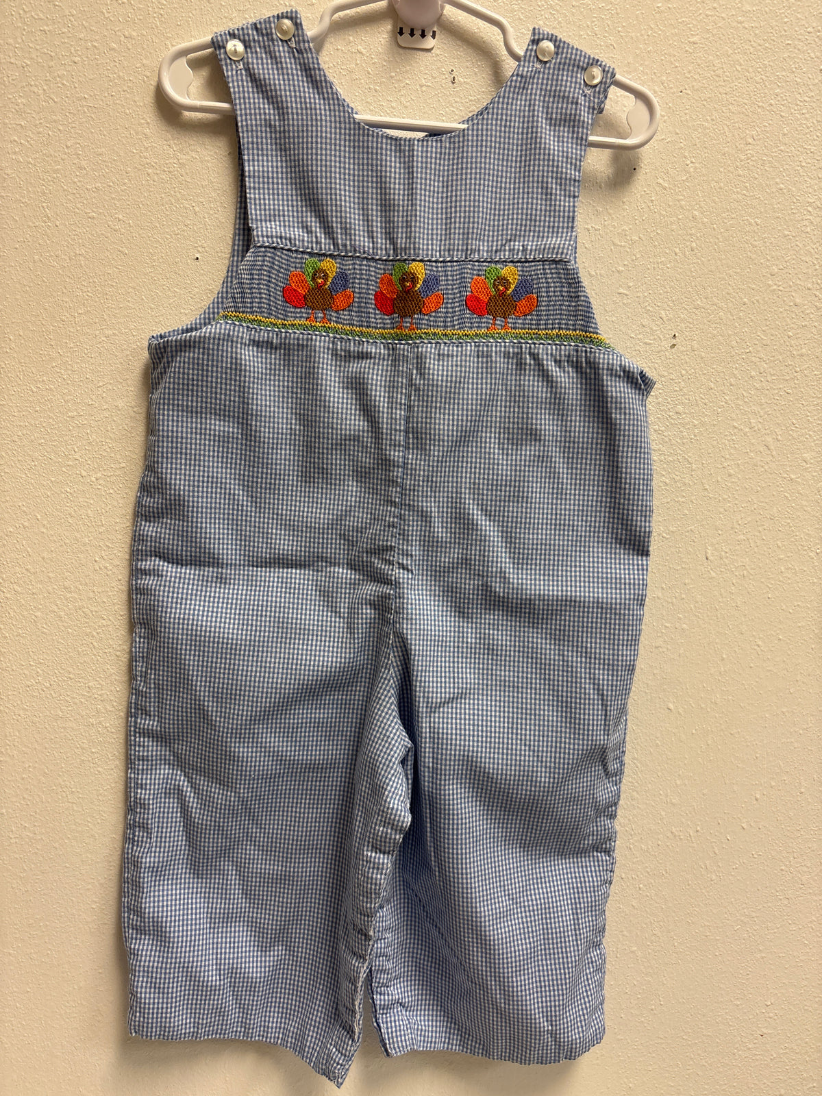 18m Boys Smocked Turkey Romper