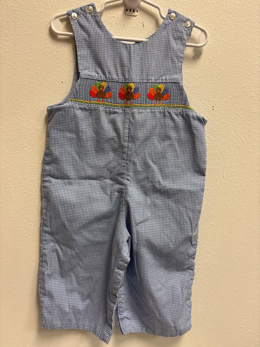 18m Boys Smocked Turkey Romper