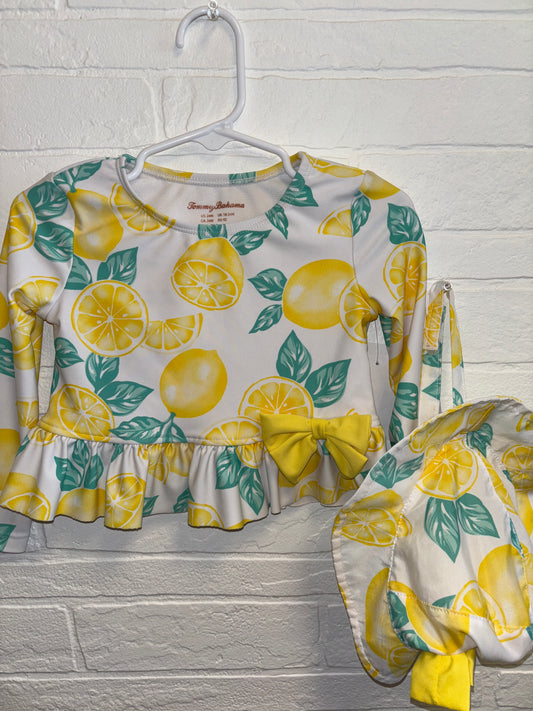 18-24m Tommy Bahama Yellow Lemon Swim Set