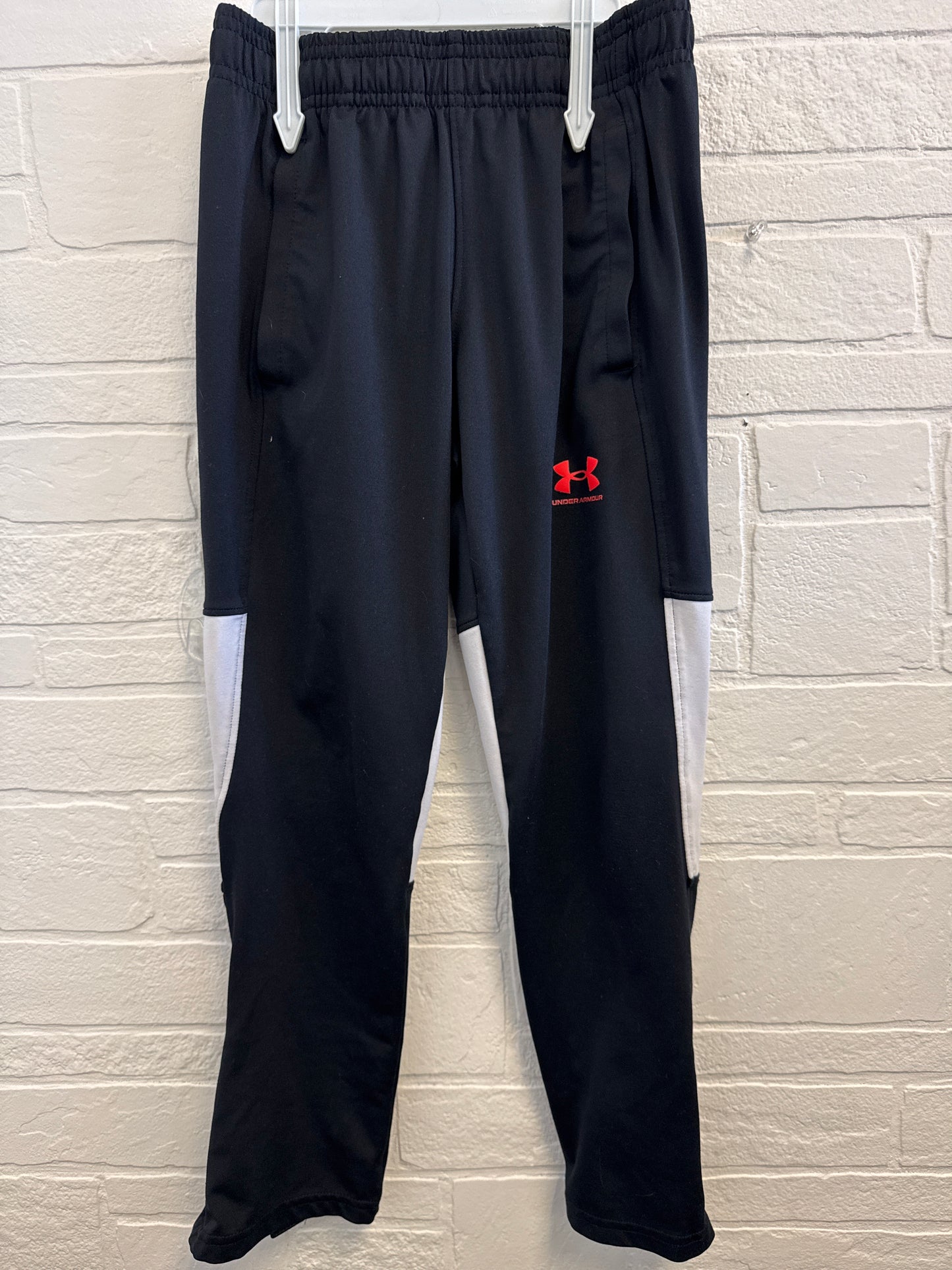 YS(8) Under Armour Black+Orange Athletic Pants