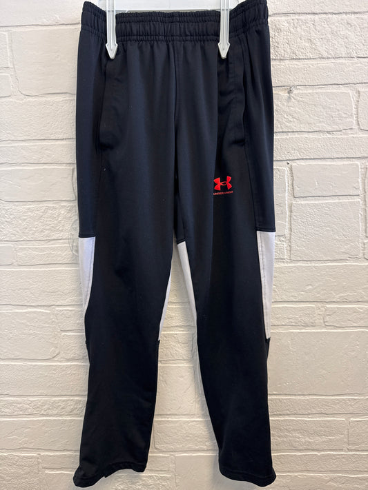 YS(8) Under Armour Black+Orange Athletic Pants