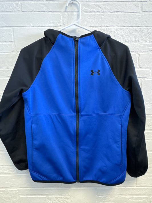 YM(10/12) Under Armour Blue+Black Fleece Lined Jacket