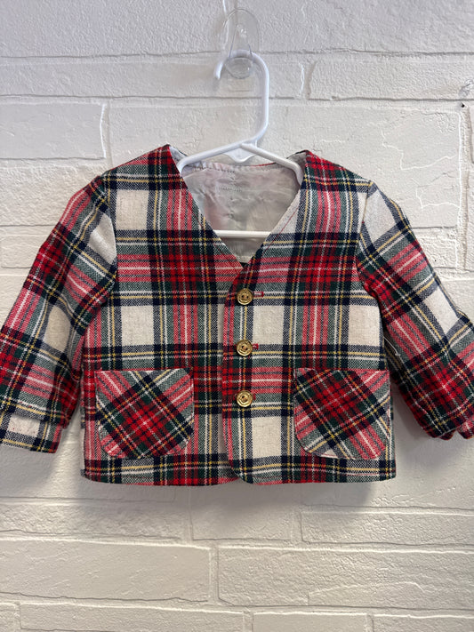 12-24m (no tag) Vintage Plaid Jacket